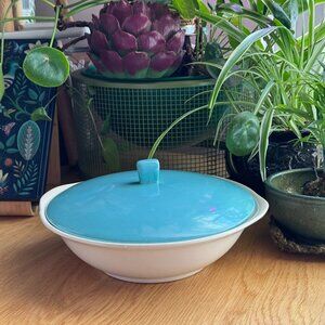 North Star by Salem Round Covered Vegetable Serving Bowl, Vintage 1950s